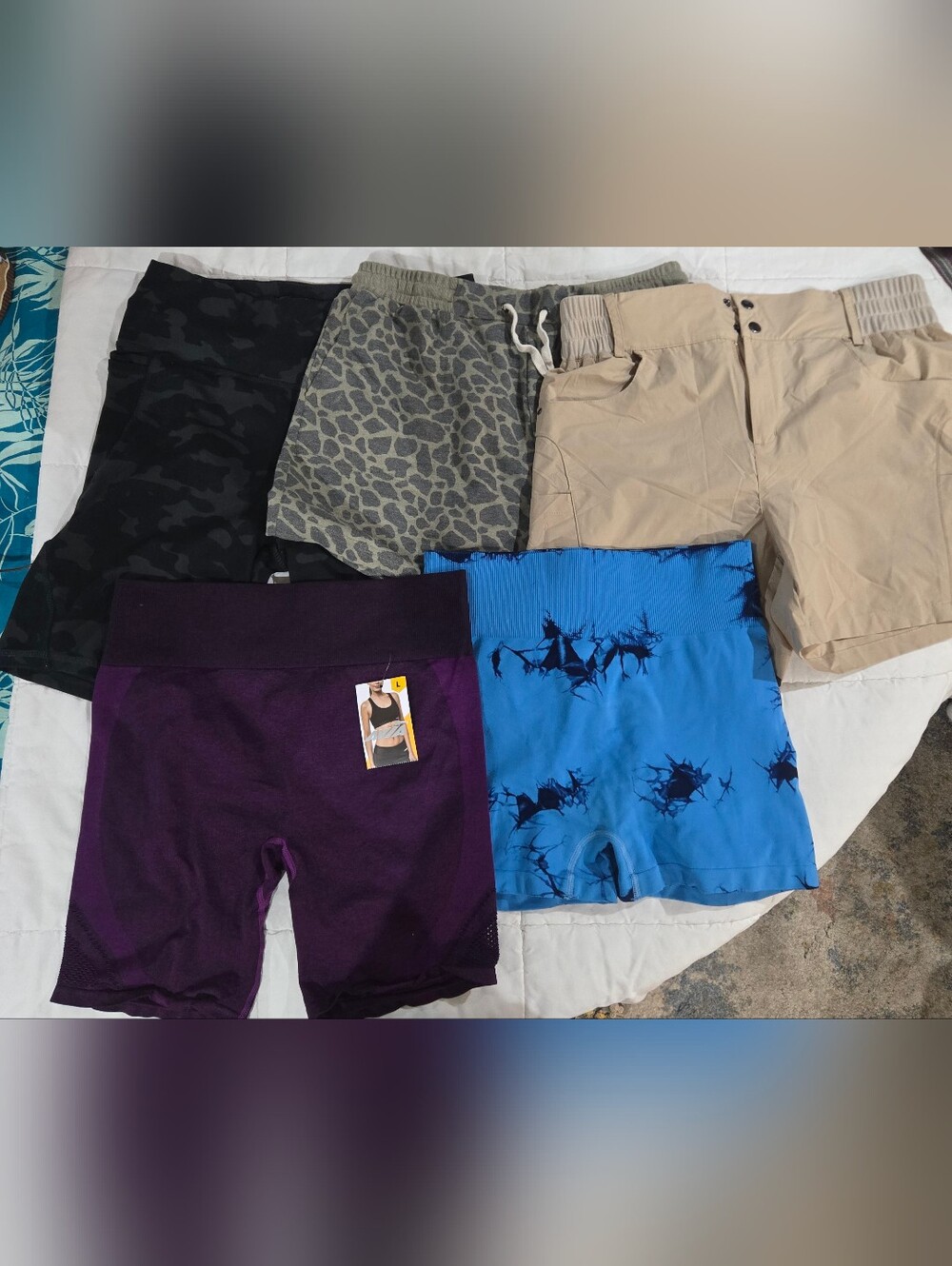 Lot Of 5 Women's Athletic Shorts ALL SIZED LARGE